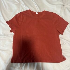 Women’s Lululemon All yous cropped cotton tee